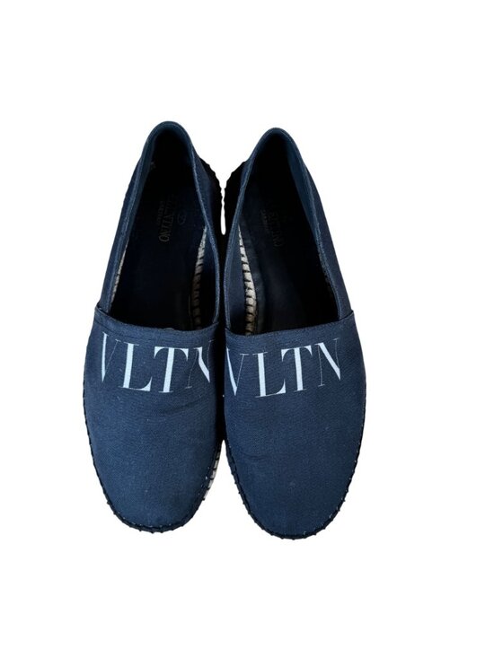 Valentino Garavani Black Canvas VLTN Logo Espadrilles Men\'s EU Size 44 main image 7